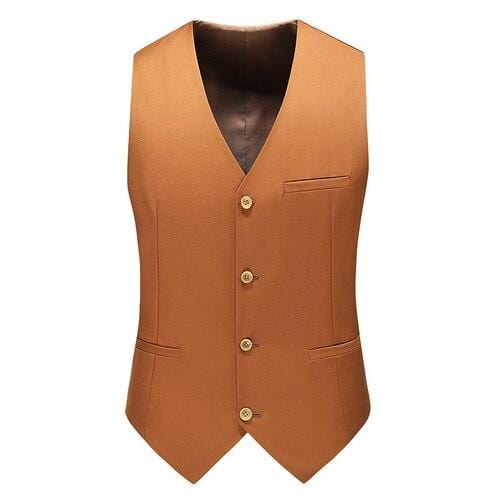 YASUGUOJI New Wedding Dress High-quality Men's Fashion Design Suit Vest Plus Size Men's Business Casual Suit Vest