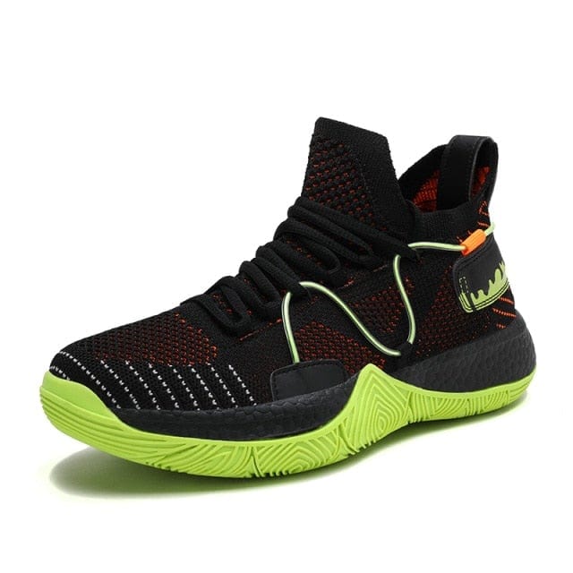 Men Breathable Basketball Shoes Man's Shockproof High Top Sneakers Cushioning Sport Shoes Outdoor Training Ankle Boots