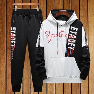 Autumn Men Set Tracksuit Mens Hoodies Sweatshirts Sweatpants Track Suit Streetwear Hip Hop Casual Sports Suit