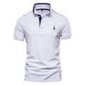 New Summer High Quality Men Polo Shirts Casual Business Social Short Sleeve Mens Shirts Stand Collar Embroidery Polo Shirt Men