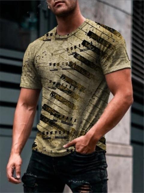 2021 Summer New Mens Oversized Vintage Short Sleeve T Shirts Harajuku Ethnic Printed O Collared Tshirts Camisetas Hombre Verano