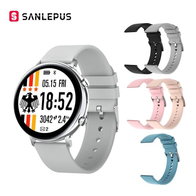 SANLEPUS 2021 Smart Watch Dial Calls Men Women Waterproof Smartwatch ECG PPG Fitness Bracelet Band For Android Apple Xiaomi