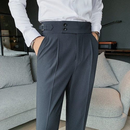 Men's  Suit Pants Spring Suit pants Fashion Casual Slim Business Suit Pants Men's Wedding Party Work Pants Classic Large Size 36