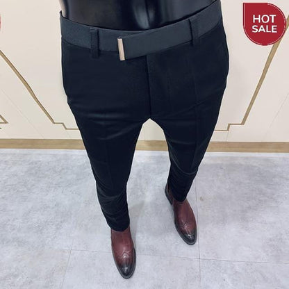 Spring 2021 New Men's Suit Pants Fashion Business Casual Slim Dress Pants Men's Street Wear Social Formal Pantalon Clothing