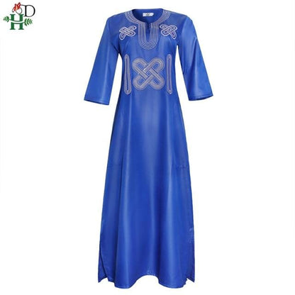H&D South Africa Couple Clothes African Dresses For Men And Women Dashiki Embroidery Clothing Short Sleeve T-shirt Ankara Dress