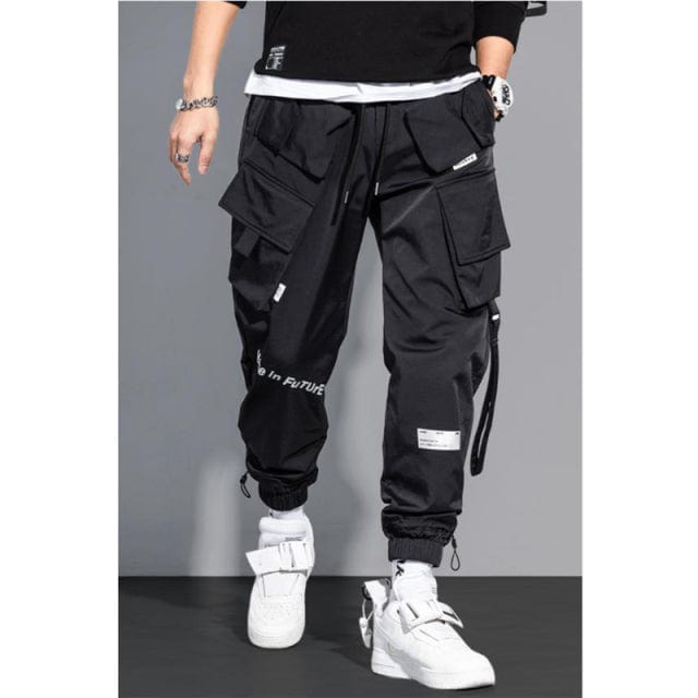 Men's Cargo Pants Fashion Hip Hop Multi-pocket Trousers Trendy Streetwear Solid Sweatpants Pantalones Casuales Para Hombre