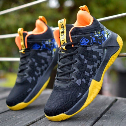 Basketball Shoes   Men Cushioning Student Shoes Men High-top Outdoor Sports Breathable Athletic Gym Shoes Fashion Sneakers