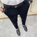 Pantalon Homme  Spring/Summer New Suit Pant Mens Korean Slim Business Formal Pants Black Gray Men Office Work Men Trousers