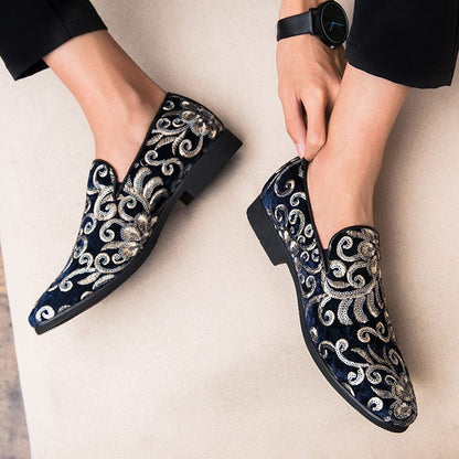 New High Quality Shoes Fashion Men Party and Wedding Handmade Loafers italian Men's Dress Shoes Comfortable Breathable Men Shoes