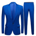 Male Wedding Dress Royal Blue Men's suits Blazer Suits Evening Club suit 2 pieces (Jacket+Pants)