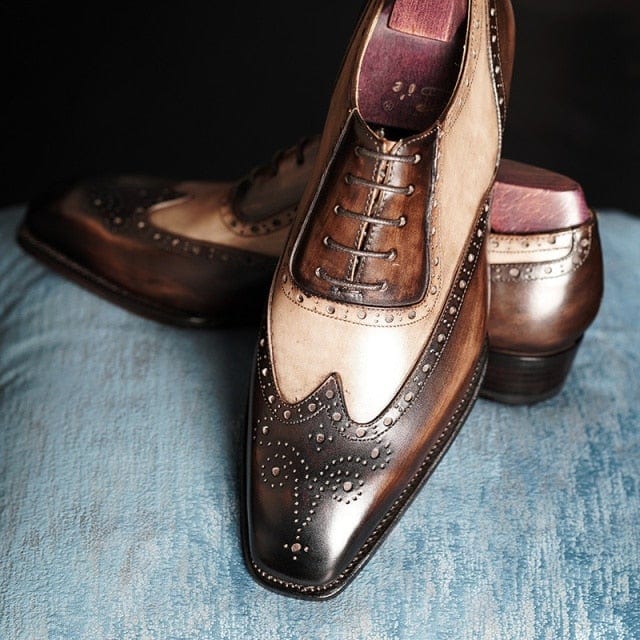Cie Fiddle-back pantofi de rochie pentru bărbați cu talie teșită din piele naturală pantofi de nuntă de înaltă calitate pantofi formali de design italian, lucrați manual OX54