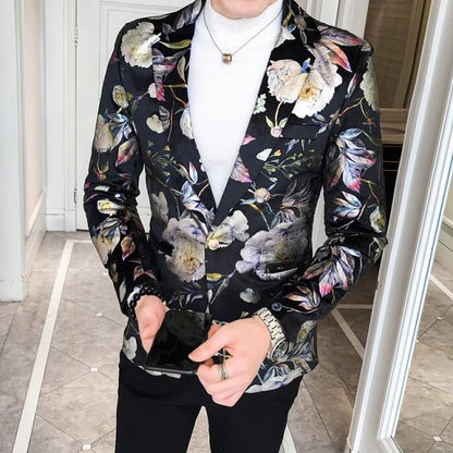 Men Blazer 2021 Spring New Colorblock Plaid Blazer Men Slim Casual Man Blazers Wedding Business Party Clothing Dress Men Coats