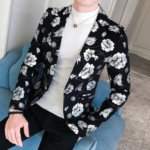 Men Blazer 2021 Spring New Colorblock Plaid Blazer Men Slim Casual Man Blazers Wedding Business Party Clothing Dress Men Coats