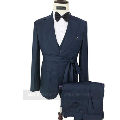 Fashion Lattice Men's Suit Slim Fit Prom Wedding Suits for Men Groom Tuxedo Jacket Pants Set Custom White Casual Men Blazer