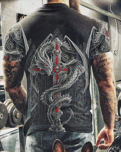 Fashion Summer Horror Skull 3D Print Men's T-Shirt O-Neck Short Sleeve Casual Breathable Oversized Male T Shirt Top Men Clothing