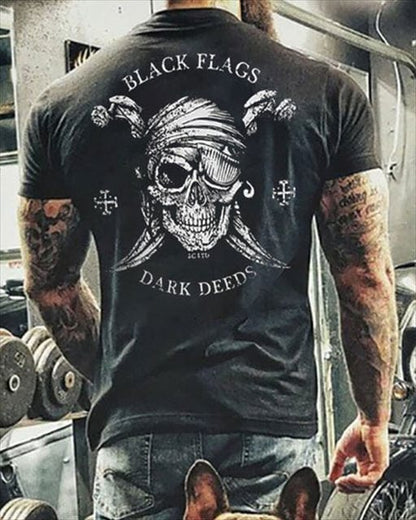 Fashion Summer Horror Skull 3D Print Men's T-Shirt O-Neck Short Sleeve Casual Breathable Oversized Male T Shirt Top Men Clothing