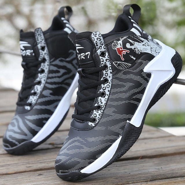 Basketball Shoes For Men High-Top Sneakers Male Cushioning Comfortable Sneakers Athletic Training Leather Sport Shoes Zapatos