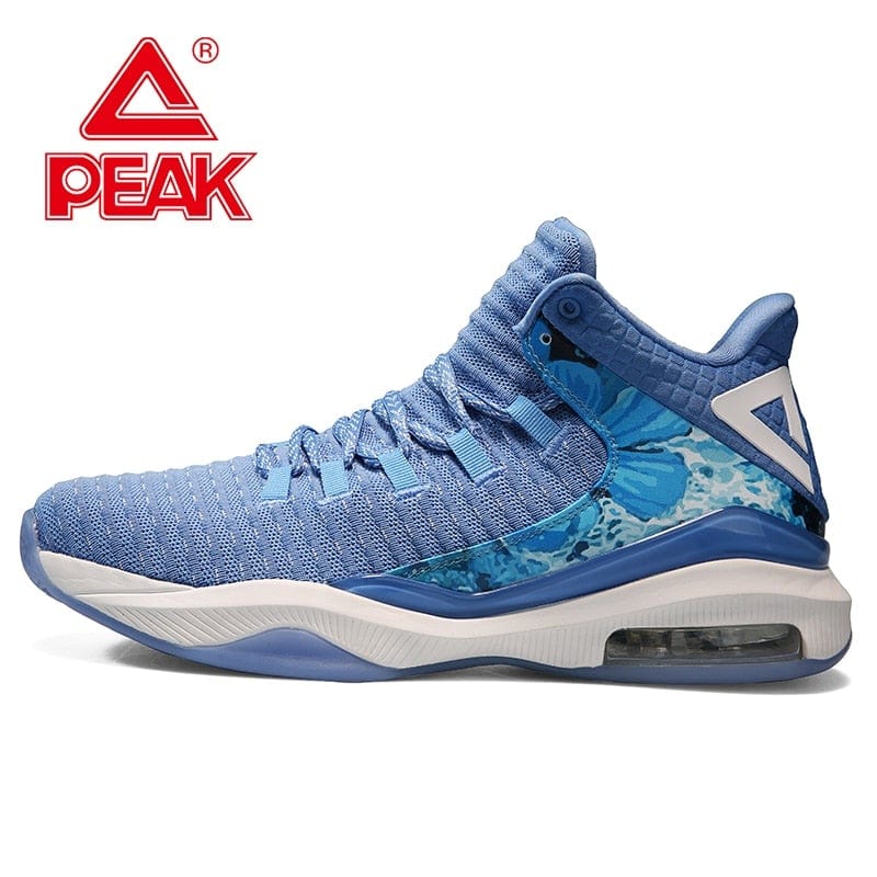 PEAK Men's Air Cushion Basketball Shoes Rebound Boots Outdoor Wearable Non-slip Sneakers Breathable Upper Gym Training Footwear