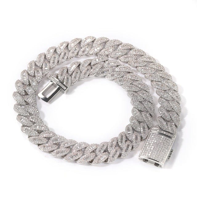 THE BLING KING Moon Square Buckle Zirconia Tennis Lovely Top Quality Hiphop Necklace Luxury Full Iced Out CZ Jewelry