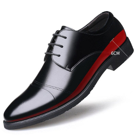 Big Size 46 Men Increasing Dress Shoes 6CM Lifted Oxfords Insert Increased Men&#39;s Business Heels Hiddden