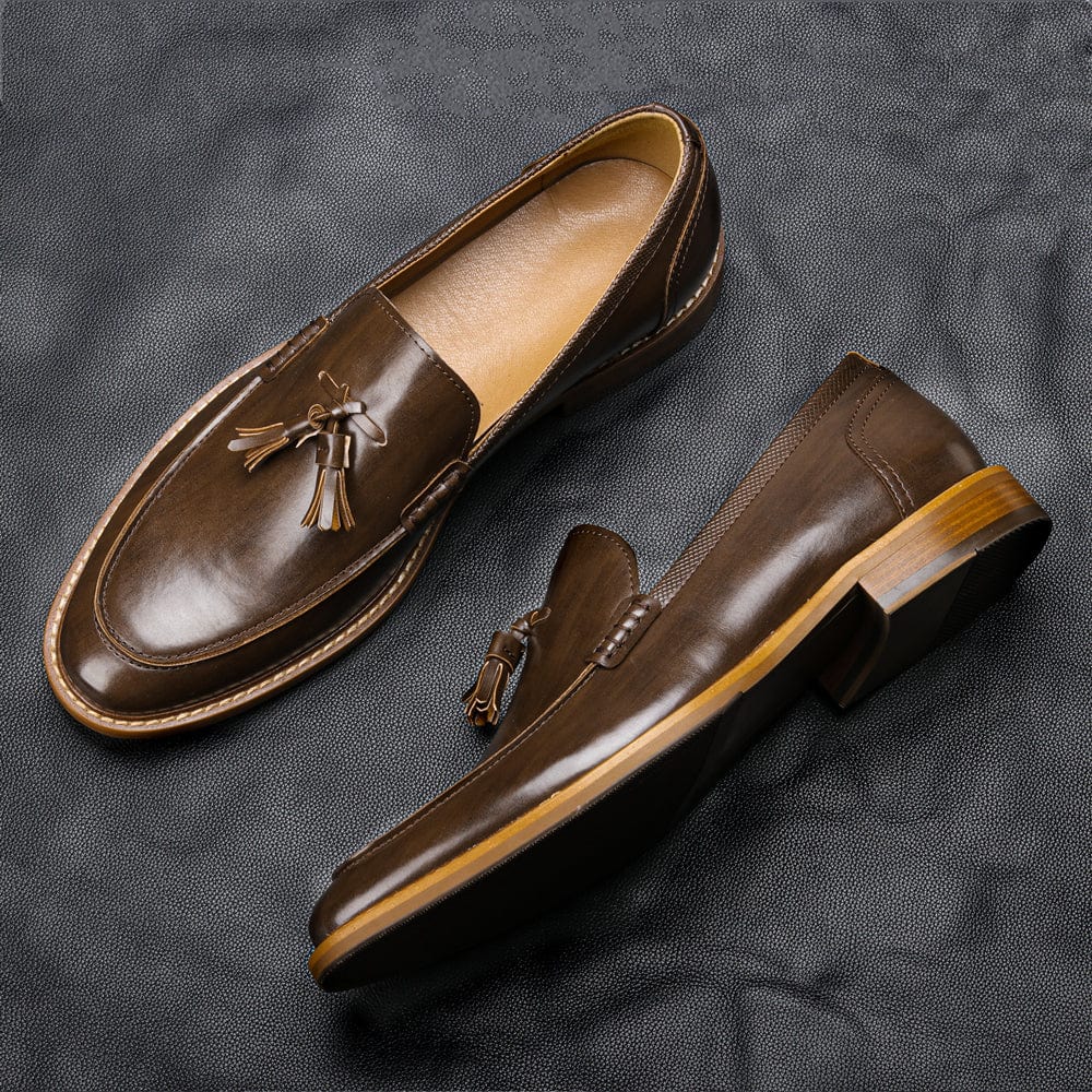 Italy style Man Casual Shoes Luxury Loafers Comfortable Fashion Men Leather Shoes #AL701