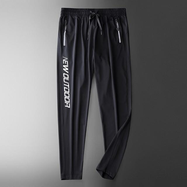 Pantaloni de sport pentru gimnastică Pantaloni de fitness subțiri pentru bărbați Pantaloni lungi pentru alergare, cu uscare rapidă, elastici, pentru antrenament pentru bărbați