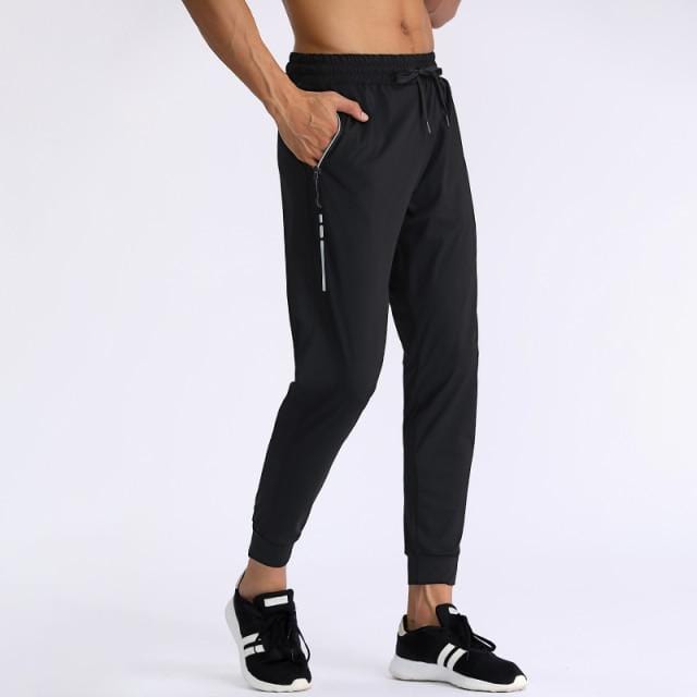 Pantaloni de sport pentru gimnastică Pantaloni de fitness subțiri pentru bărbați Pantaloni lungi pentru alergare, cu uscare rapidă, elastici, pentru antrenament pentru bărbați