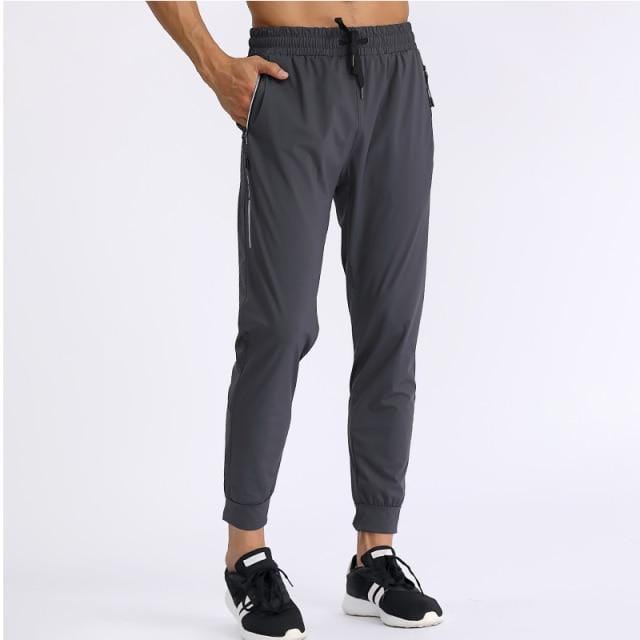 Pantaloni de sport pentru gimnastică Pantaloni de fitness subțiri pentru bărbați Pantaloni lungi pentru alergare, cu uscare rapidă, elastici, pentru antrenament pentru bărbați