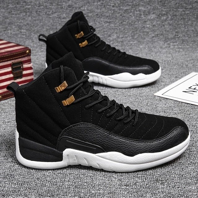 2021 New Retro Basketball Shoes Men Basket Boots Black High Top Air Sport Footwear 4 6 13 Autumn Winter White Sneakers Male Star