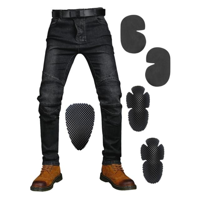 Motorcycle Pants Men Moto Jeans Zipper Protective Gear Riding Touring Motorbike Trousers Motocross Zip pocket Pants Moto Pants