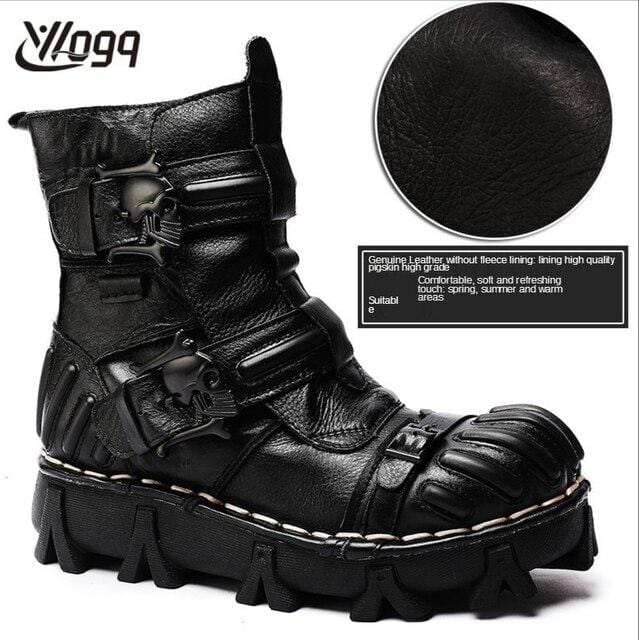 Fashion Men Motorcycle Boots Itali Riding Boot Winter Ankle Boots Military Boot Genuine Leather Safety Shoe Western Boots Cowboy