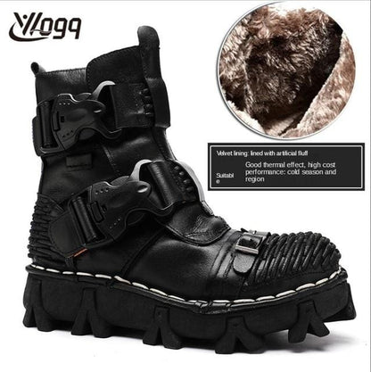 Fashion Men Motorcycle Boots Itali Riding Boot Winter Ankle Boots Military Boot Genuine Leather Safety Shoe Western Boots Cowboy