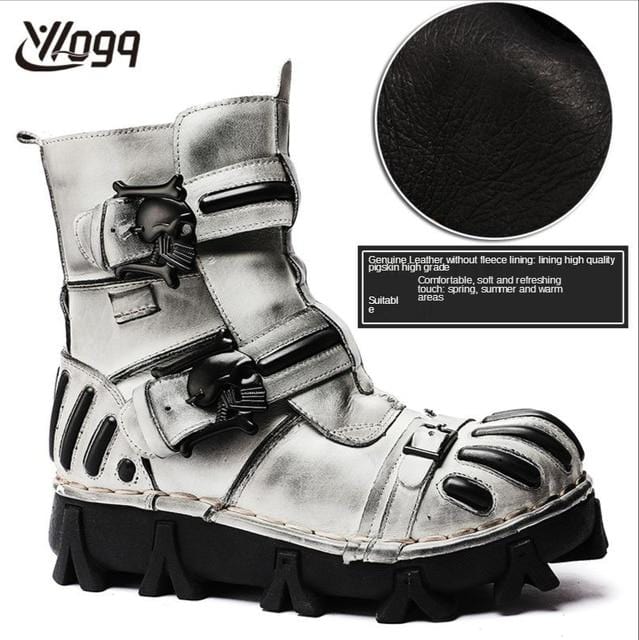 Fashion Men Motorcycle Boots Itali Riding Boot Winter Ankle Boots Military Boot Genuine Leather Safety Shoe Western Boots Cowboy