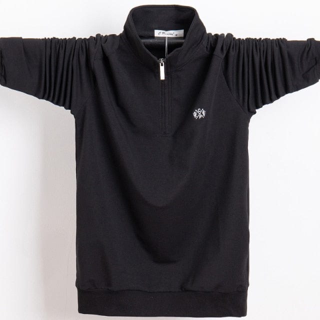 Men Polo Shirt  Pure Cotton Men Business Casual Male Polo Shirt Autumn Long Sleeve Stand Collar Polo Shirt Plus Size 5XL 6XL