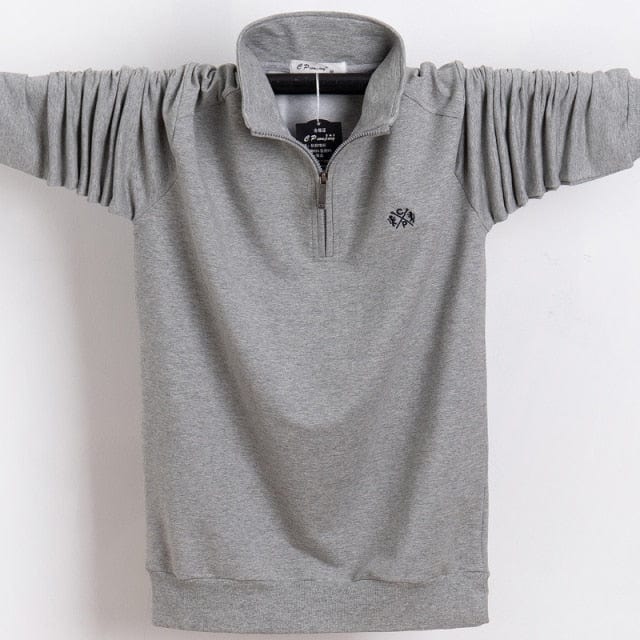 Men Polo Shirt  Pure Cotton Men Business Casual Male Polo Shirt Autumn Long Sleeve Stand Collar Polo Shirt Plus Size 5XL 6XL