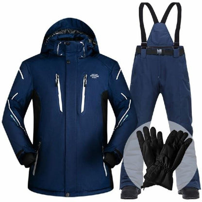 Ski Suit Men Winter  Waterproof Windproof Thicken Warm Snow Clothes Men Ski Sets Jacket Skiing And Snowboarding Suits Brands