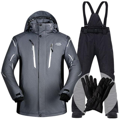 Ski Suit Men Winter  Waterproof Windproof Thicken Warm Snow Clothes Men Ski Sets Jacket Skiing And Snowboarding Suits Brands