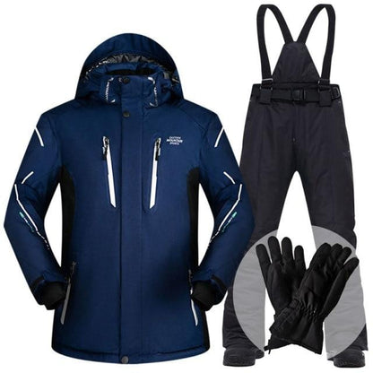 Ski Suit Men Winter  Waterproof Windproof Thicken Warm Snow Clothes Men Ski Sets Jacket Skiing And Snowboarding Suits Brands