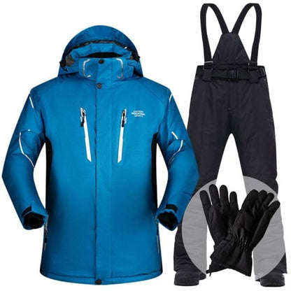 Ski Suit Men Winter  Waterproof Windproof Thicken Warm Snow Clothes Men Ski Sets Jacket Skiing And Snowboarding Suits Brands