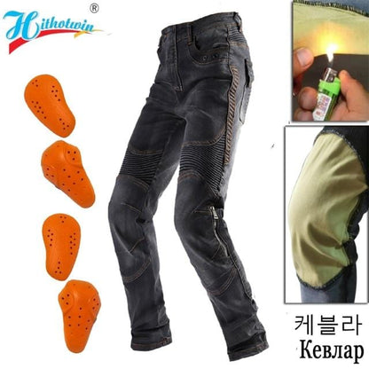 Men Motorcycle Pants Aramid Motorcycle Jeans Protective Gear Riding Touring Black Motorbike Trousers Blue Motocross Jeans