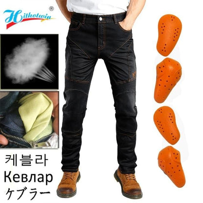 Men Motorcycle Pants Aramid Motorcycle Jeans Protective Gear Riding Touring Black Motorbike Trousers Blue Motocross Jeans