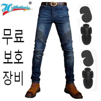 Men Motorcycle Pants Aramid Motorcycle Jeans Protective Gear Riding Touring Black Motorbike Trousers Blue Motocross Jeans