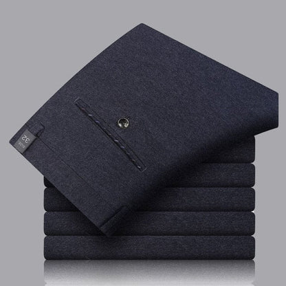 Top Quality Brushed Winter  New Brand Fashion Korean Comfortable Long Casual Pants Men Business Trousers Mens Clothes  Big S