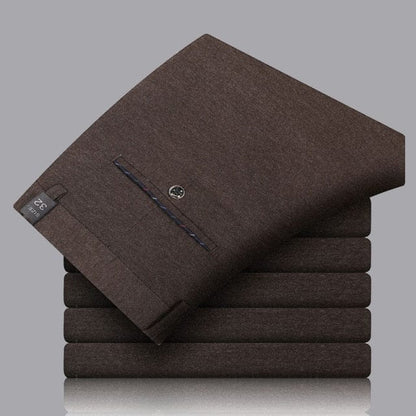 Top Quality Brushed Winter  New Brand Fashion Korean Comfortable Long Casual Pants Men Business Trousers Mens Clothes  Big S