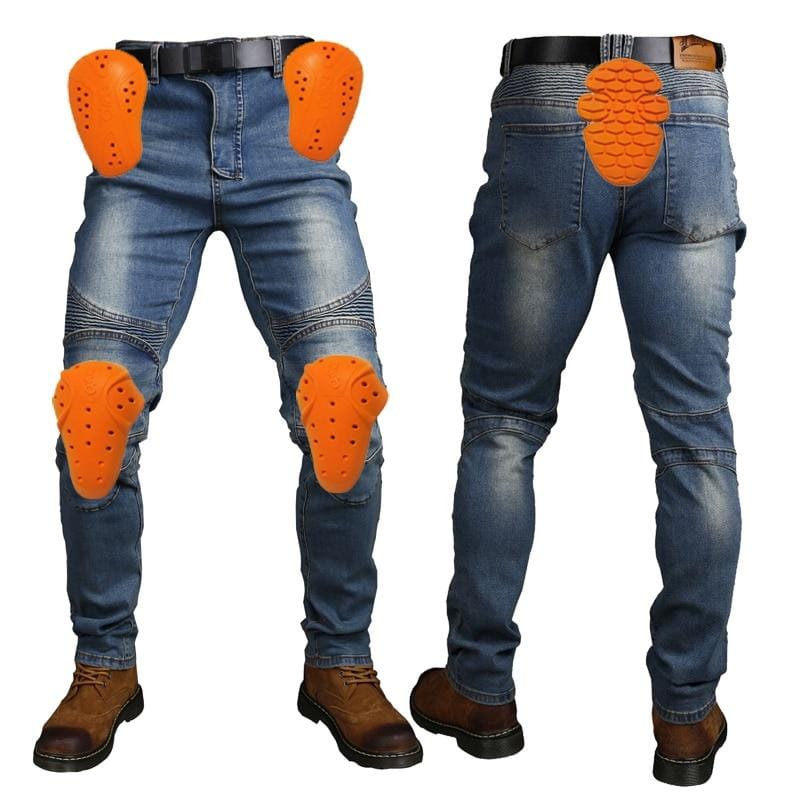 Motorcycle Rider Pants Cycling Pants Racing Jeans With 5 Anti-Fall Protective Gear Moto Motocross Trousers