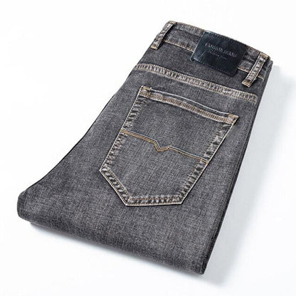 Autumn And Winter New Men'S Loose Jeans Classic Fashion All-Match Street Wear Casual Denim Trousers Male Brand Thick Pants