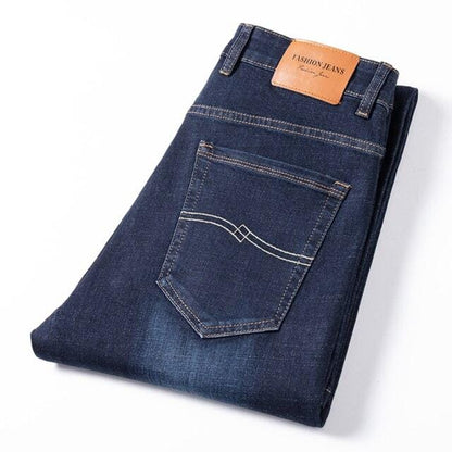 Autumn And Winter New Men'S Loose Jeans Classic Fashion All-Match Street Wear Casual Denim Trousers Male Brand Thick Pants