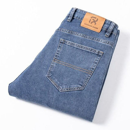 Autumn And Winter New Men'S Loose Jeans Classic Fashion All-Match Street Wear Casual Denim Trousers Male Brand Thick Pants