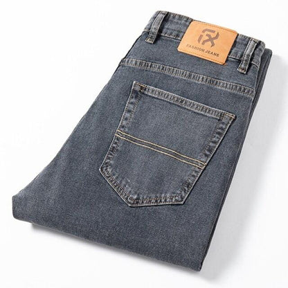Autumn And Winter New Men'S Loose Jeans Classic Fashion All-Match Street Wear Casual Denim Trousers Male Brand Thick Pants
