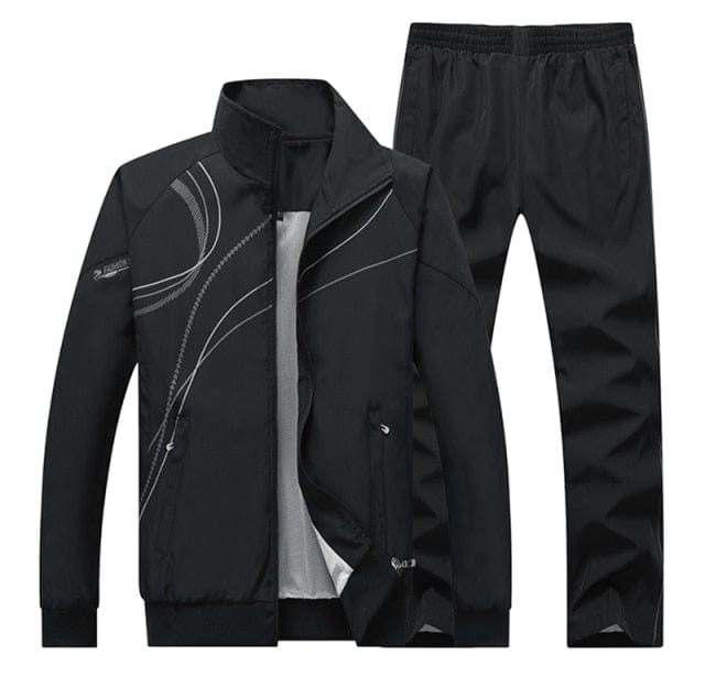 Spring Autumn  Men`s Sportswear Tracksuits outwear Two Piece  jogger Set Jacket + Pants Casual Tracksuit Men Gyms Sweatshirt